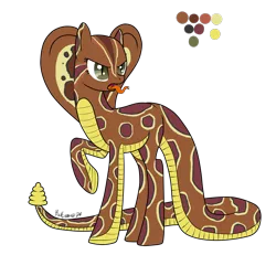 Size: 2000x2000 | Tagged: safe, artist:dreamyartcosplay, derpibooru import, oc, oc:naja, unofficial characters only, original species, snake, snake pony, raised hoof, reference sheet, signature, simple background, tongue out, transparent background