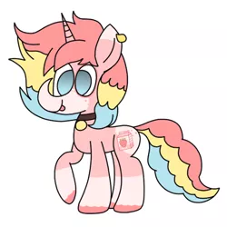 Size: 5000x5000 | Tagged: safe, artist:rainbowbacon, derpibooru import, oc, oc:milky (rigbythememe), unofficial characters only, pony, unicorn, female, freckles, mare, pointy nose, simple background, smiling, solo, white background