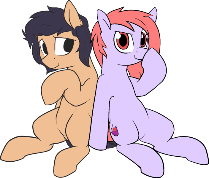 Size: 1687x1437 | Tagged: safe, artist:gloryfallenpega, artist:lux, derpibooru import, oc, oc:cloudy berry, oc:lux astera, unofficial characters only, pony, 2020 community collab, derpibooru community collaboration, duo, male, simple background, transparent background