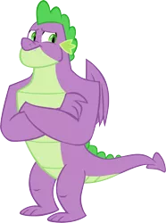 Size: 4342x5844 | Tagged: artist:memnoch, derpibooru import, dragon, gigachad spike, male, older, older spike, safe, simple background, solo, spike, the last problem, transparent background, vector, winged spike, wings