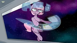 Size: 3840x2160 | Tagged: artist:difis, artist:dumbf, derpibooru import, floating, hologram, holographic screen, oc, oc:physty, oc:psypony, safe, solo, space, unofficial characters only, window