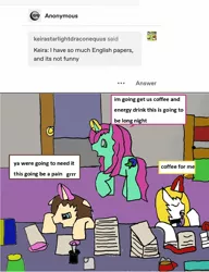 Size: 1124x1466 | Tagged: safe, artist:ask-luciavampire, derpibooru import, oc, pony, unicorn, vampire, vampony, tumblr:ask-ponys-university, 1000 hours in ms paint, ask, school, tumblr