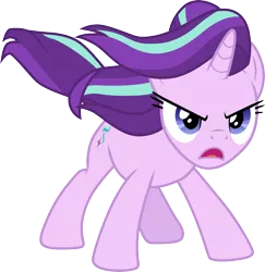 Size: 3000x3090 | Tagged: safe, artist:cloudyglow, artist:illumnious, derpibooru import, starlight glimmer, pony, unicorn, the ending of the end, .ai available, cutie mark, female, high res, mare, open mouth, simple background, solo, transparent background, vector