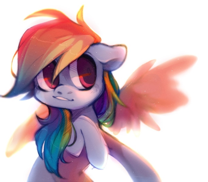 Size: 1234x1080 | Tagged: safe, artist:frgtmenot_mind, derpibooru import, rainbow dash, pegasus, pony, female, floppy ears, mare, simple background, solo, white background