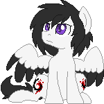 Size: 150x150 | Tagged: derpibooru import, icon, oc, oc:horror vacui, pegasus, ponysona, safe, simple background, solo, transparent background, unofficial characters only