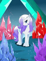 Size: 960x1280 | Tagged: safe, artist:fusionkenn, derpibooru import, rarity, pony, unicorn, leak, spoiler:g5, crystal, female, g5, gradient mane, gradient tail, mare, rarity (g5), redesign