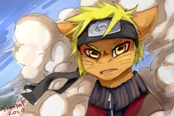 Size: 3000x2000 | Tagged: safe, artist:flysouldragon, derpibooru import, ponified, pony, anime, naruto, naruto shippuuden, sage mode, shinobi, sketch, solo, uzumaki naruto