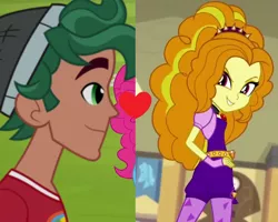Size: 702x562 | Tagged: safe, derpibooru import, adagio dazzle, timber spruce, equestria girls, legend of everfree, rainbow rocks, female, male, shipping, shipping domino, straight, timberdazzle