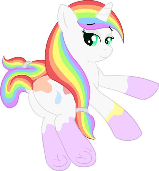 Size: 4425x4758 | Tagged: safe, artist:poniidesu, derpibooru import, oc, oc:paint drops, unofficial characters only, pony, unicorn, bedroom eyes, cute, daaaaaaaaaaaw, dock, eyebrows, female, filly, frog (hoof), looking at you, multicolored hair, ocbetes, rainbow hair, simple background, solo, transparent background, underhoof