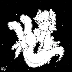 Size: 2000x2000 | Tagged: artist:bbsartboutique, blank expression, derpibooru import, oc, oc:waterpony, pegasus, safe, solo, space, unofficial characters only