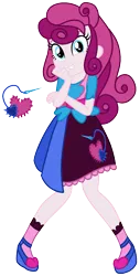 Size: 833x1639 | Tagged: safe, artist:eonionic, derpibooru import, oc, oc:heart stitch, equestria girls, clothes, magical lesbian spawn, offspring, parent:pinkie pie, parent:rarity, parents:raripie, simple background, solo, transparent background