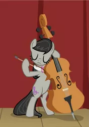 Size: 637x902 | Tagged: a horse shoe-in, bipedal, cello, cropped, derpibooru import, eyes closed, musical instrument, octavia melody, safe, screencap, solo