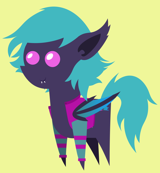 Size: 4816x5216 | Tagged: safe, artist:egor418, derpibooru import, oc, oc:moondrive, unofficial characters only, bat pony, pony, bat pony oc, bat wings, clothes, derpfest, female, mare, pointy ponies, simple background, solo, wings
