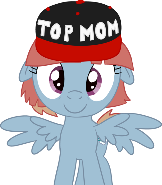 Size: 3565x4066 | Tagged: safe, artist:poniidesu, derpibooru import, windy whistles, pegasus, pony, /mlp/, cute, drawthread, female, hat, looking at you, mare, simple background, solo, top gun, top gun hat, top mom, transparent background, windybetes, wings