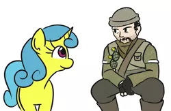 Size: 790x514 | Tagged: safe, artist:jargon scott, derpibooru import, lemon hearts, human, pony, unicorn, battlefield, battlefield 3, colored, parody, pet sounds, soldier, video game crossover