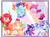 Size: 3150x2346 | Tagged: safe, artist:amberpone, derpibooru import, applejack, fluttershy, pinkie pie, rainbow dash, rarity, twilight sparkle, bat pony, earth pony, hybrid, mule, pegasus, pony, unicorn, g5, my little pony: pony life, leak, spoiler:g5, abstract background, alternate design, applejack (g5), chest fluff, colored wings, colorful, cute, digital art, eye clipping through hair, fluttershy (g5), flying, group, image, looking at you, mane six, mane six (g5), multicolored hair, multicolored wings, paint tool sai, pinkie pie (g5), png, rainbow dash (g5), rainbow wings, rarity (g5), redesign, simple background, spoiler, transparent background, twilight sparkle (g5), twitterina design, unshorn fetlocks, wings