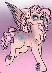 Size: 636x892 | Tagged: safe, artist:wildnature03, derpibooru import, pinkie pie, pegasus, pony, leak, spoiler:g5, coat markings, female, g5, mare, pegasus pinkie pie, pinkie pie (g5), race swap, redesign