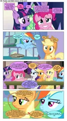 Size: 868x1571 | Tagged: safe, artist:dziadek1990, derpibooru import, edit, edited screencap, screencap, applejack, fluttershy, pinkie pie, rainbow dash, rarity, twilight sparkle, twilight sparkle (alicorn), oc, oc:skullfuck doombringer, alicorn, earth pony, pegasus, pony, unicorn, comic:ponies and d&d, accent, bad pun, comic, conversation, dialogue, dungeons and dragons, emote story:ponies and d&d, female, male, mane six, mare, pen and paper rpg, pun, reference, rpg, screencap comic, slice of life, stallion, text, y'all