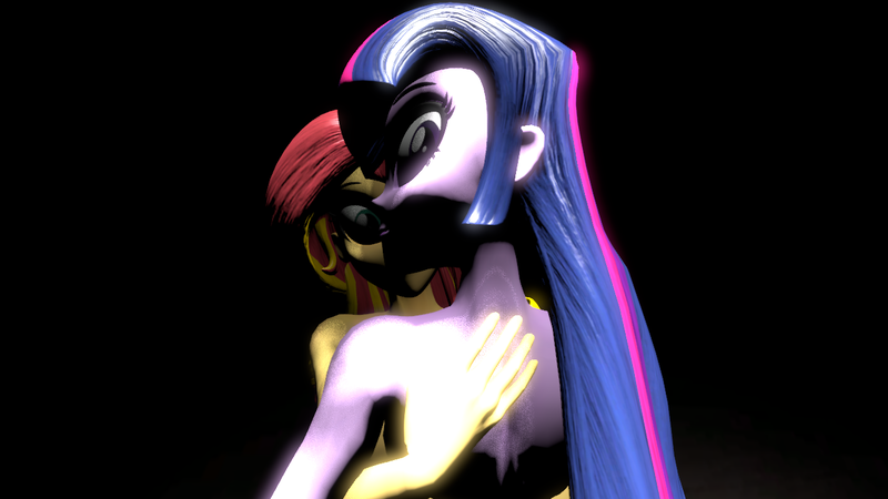 Size: 1280x720 | Tagged: questionable, artist:citizenartist, derpibooru import, sunset shimmer, twilight sparkle, human, equestria girls, 3d, nudity, source filmmaker