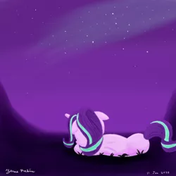 Size: 1000x1000 | Tagged: safe, artist:rockhoppr3, derpibooru import, part of a set, starlight glimmer, pony, unicorn, female, floppy ears, lying down, mare, solo