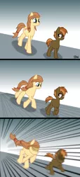 Size: 1826x4000 | Tagged: safe, artist:banquo0, derpibooru import, button mash, oc, oc:cream heart, earth pony, ara ara, ara ara chase meme, chase, comic, female, following, implied buttoncest, implied incest, male, meme, meme template, mother, mother and child, mother and son, ponified meme, son, this will end in cuddles, this will end in hugs, this will end in intensive mothering, this will end in kisses, this will end in love, this will end in snu snu