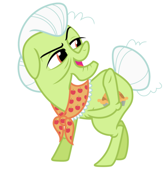 Size: 1280x1363 | Tagged: safe, artist:estories, derpibooru import, granny smith, pony, absurd resolution, simple background, solo, transparent background, vector