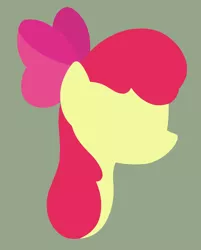 Size: 4824x6000 | Tagged: safe, artist:egor418, derpibooru import, apple bloom, earth pony, pony, bow, bust, female, green background, lineless, mare, minimalist, modern art, portrait, profile, simple background, solo