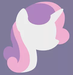 Size: 5816x6000 | Tagged: safe, artist:egor418, derpibooru import, sweetie belle, pony, unicorn, bust, female, horn, lineless, mare, minimalist, modern art, portrait, profile, simple background, solo