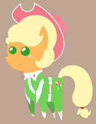 Size: 4605x5949 | Tagged: safe, artist:egor418, derpibooru import, applejack, earth pony, pony, sparkle's seven, apple chord, clothes, cute, female, hat, jackabetes, mare, pointy ponies, simple background, solo