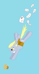 Size: 600x1139 | Tagged: safe, artist:dsninja, derpibooru import, derpy hooves, pony, ask pun, ask, food, letter, muffin, solo