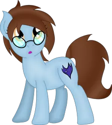 Size: 1789x2008 | Tagged: safe, artist:soulakai41, derpibooru import, oc, oc:caitbug, earth pony, pony, female, glasses, mare, simple background, solo, transparent background