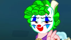 Size: 1152x648 | Tagged: clown, clown makeup, clowny glow, cozy glow, derpibooru import, edit, joker (2019), pegasus, photoshop, safe, school raze, the joker