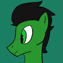 Size: 527x527 | Tagged: safe, artist:bad_karma, derpibooru import, oc, oc:karma, unofficial characters only, pegasus, pony, bust, green background, male, portrait, simple background, stallion