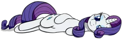 Size: 1156x376 | Tagged: safe, artist:zigorsun, derpibooru import, rarity, pony, unicorn, bedroom eyes, cute, female, looking at you, lying down, mare, raribetes, simple background, solo, transparent background