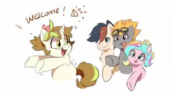 Size: 1920x1080 | Tagged: safe, artist:drtuo4, derpibooru import, oc, oc:aj, oc:draconidsmxz, oc:oofy colorful, unofficial characters only, earth pony, pegasus, pony, unicorn