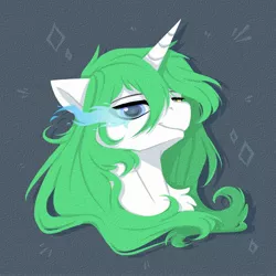 Size: 2000x2000 | Tagged: safe, artist:peaceanya0206, derpibooru import, oc, unofficial characters only, pony, unicorn, bust, solo