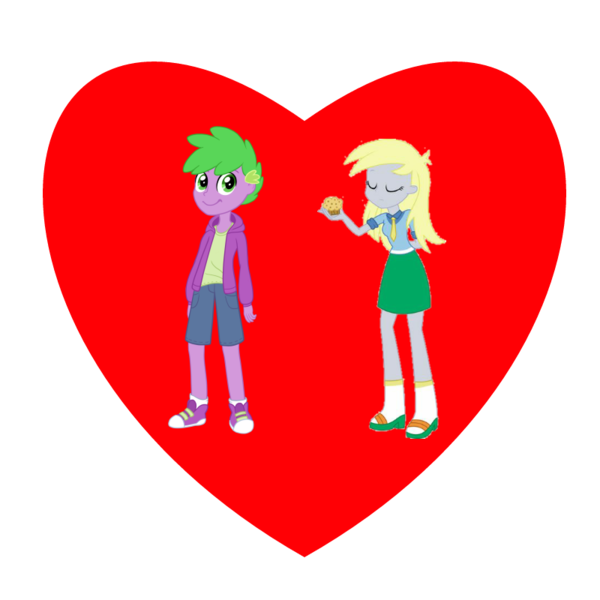 Size: 800x800 | Tagged: safe, derpibooru import, derpy hooves, spike, human, equestria girls, derpyspike, female, heart, human spike, humanized, love, male, shipping, shipping heart, straight