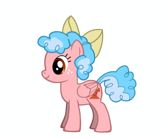 Size: 535x449 | Tagged: safe, derpibooru import, cozy glow, pegasus, pony, pony creator, accessories, bow, female, filly, foal, freckles, simple background, smiling, solo, white background, wings