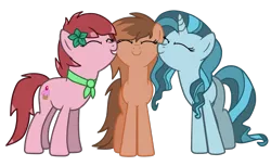 Size: 1800x1100 | Tagged: safe, artist:kathrinethegamerpony, derpibooru import, oc, oc:harmonic snowflake, oc:kathrine, oc:sweetie cupcake, unofficial characters only, earth pony, pegasus, pony, unicorn, base used, female, mare, simple background, transparent background