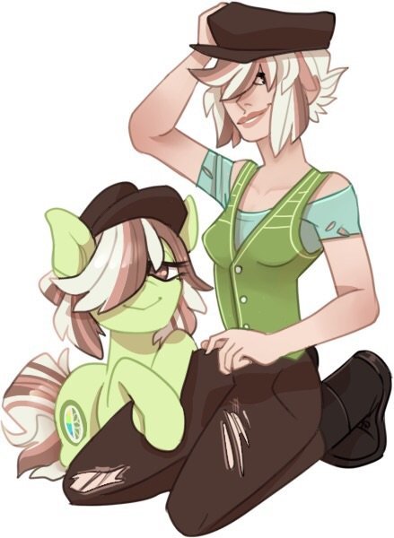 Size: 439x600 | Tagged: safe, artist:inspectorvalvert, derpibooru import, oc, oc:key lime, earth pony, human, cute, tomyboy