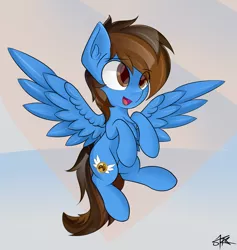 Size: 2750x2900 | Tagged: artist:starmaster, bust, chest fluff, derpibooru import, ear fluff, flying, full body, happy, oc, oc:pegasusgamer, pegasus, pegasus oc, portrait, safe, smiling, wings