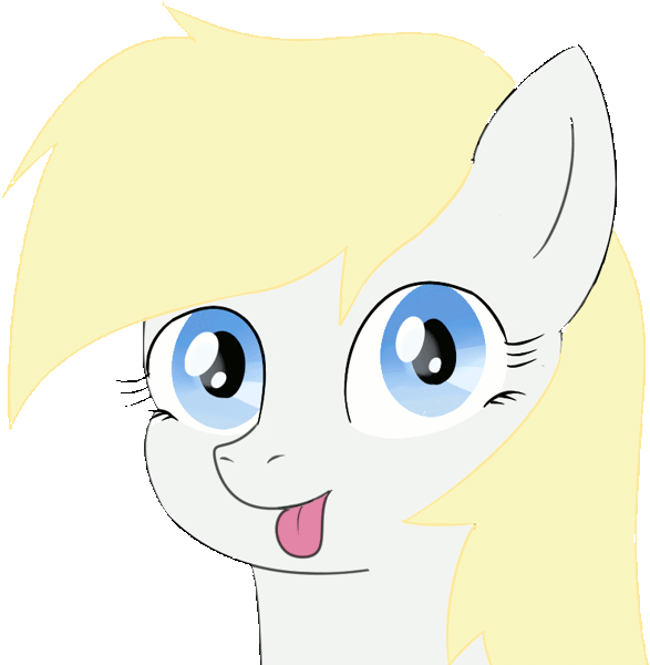Size: 788x805 | Tagged: safe, artist:poniidesu, derpibooru import, oc, oc:aryanne, unofficial characters only, earth pony, pony, 4chan, :p, animated, aryan, aryan pony, blonde, blue eyes, blushing, bust, cute, female, gif, looking at you, mare, mlem, nazi, nazipone, ocbetes, portrait, silly, smiling, solo, tongue out