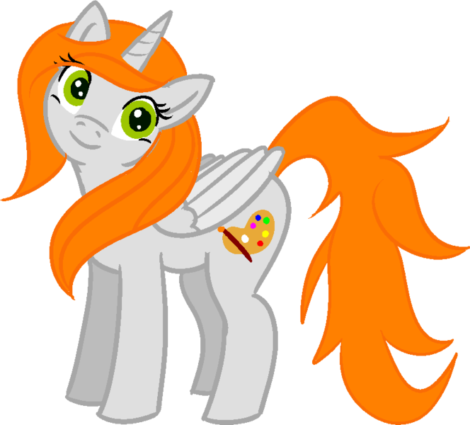 Size: 837x756 | Tagged: safe, alternate version, artist:poniidesu, derpibooru import, oc, oc:ginger peach, unofficial characters only, alicorn, pony, alicorn oc, cute, horn, simple background, solo, transparent background, wings