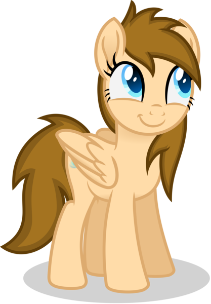 Size: 2350x3379 | Tagged: safe, artist:peahead, derpibooru import, oc, oc:stellar winds, unofficial characters only, pegasus, pony, blue eyes, cute, female, folded wings, happy, mare, simple background, smiling, solo, standing, transparent background, vector, wings