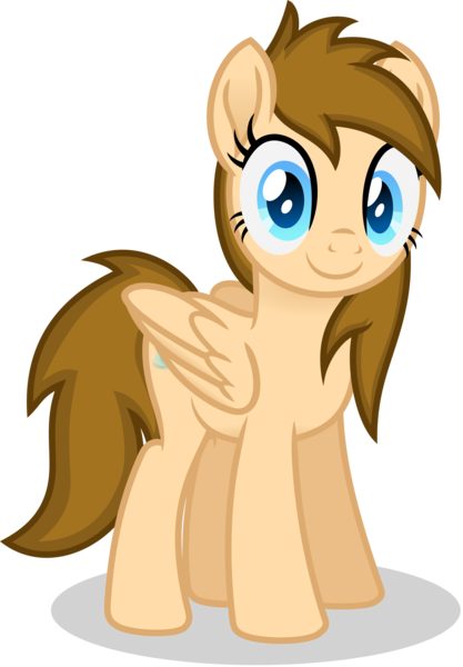 Size: 2343x3368 | Tagged: safe, artist:peahead, derpibooru import, oc, oc:stellar winds, unofficial characters only, pegasus, pony, blue eyes, cute, female, folded wings, happy, looking at you, mare, simple background, smiling, solo, standing, transparent background, vector, wings