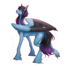 Size: 2056x1908 | Tagged: safe, artist:lastaimin, derpibooru import, oc, oc:despy, pegasus, pony, female, mare, simple background, solo, transparent background, two toned wings, wings