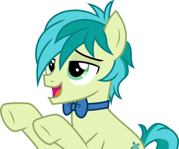 Size: 3590x3000 | Tagged: safe, artist:cloudyglow, derpibooru import, sandbar, earth pony, pony, she's all yak, .ai available, bowtie, bust, high res, lidded eyes, male, simple background, solo, stallion, transparent background, vector