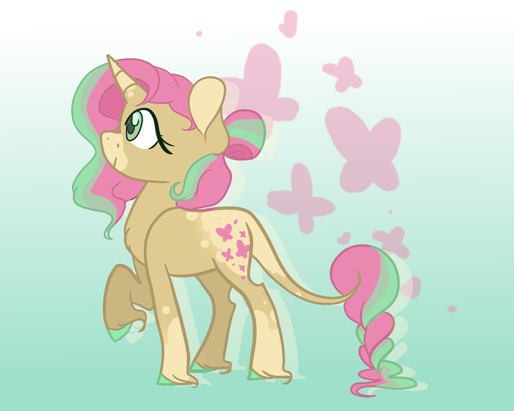 Size: 2000x1600 | Tagged: safe, artist:bubaiuv, deleted from derpibooru, derpibooru import, fluttershy, pony, unicorn, leak, spoiler:g5, female, fluttershy (g5), g5, hooves, leonine tail, mare, redesign, solo, unicorn fluttershy