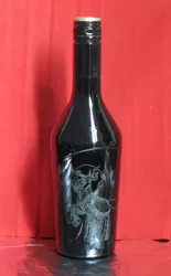 Size: 1024x1648 | Tagged: artist:malte279, baileys, bottle, craft, derpibooru import, glass engraving, king sombra, safe