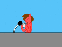 Size: 800x600 | Tagged: safe, artist:nukepony360, derpibooru import, oc, oc:nuclear fission, unofficial characters only, earth pony, animated, cave johnson, microphone, portal (valve), portal 2, simple background, solo, sound, video, webm